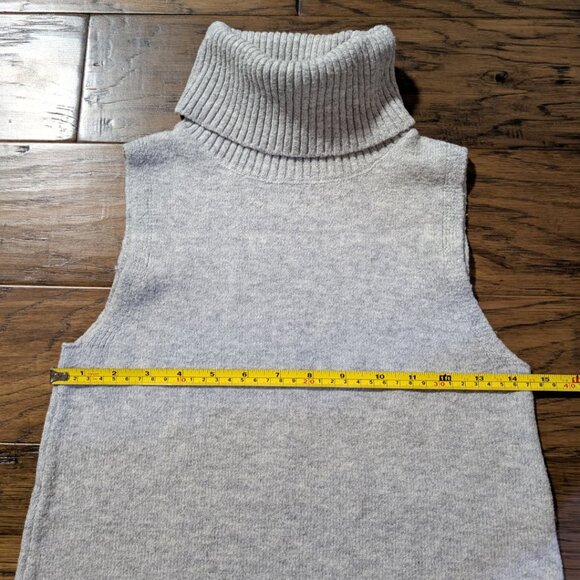 RW&CO turtleneck sweater dress sleeveless grey size XXS - Picture 10 of 16